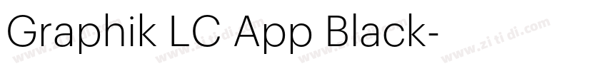 Graphik LC App Black字体转换 Graphik LC App Black字体转换